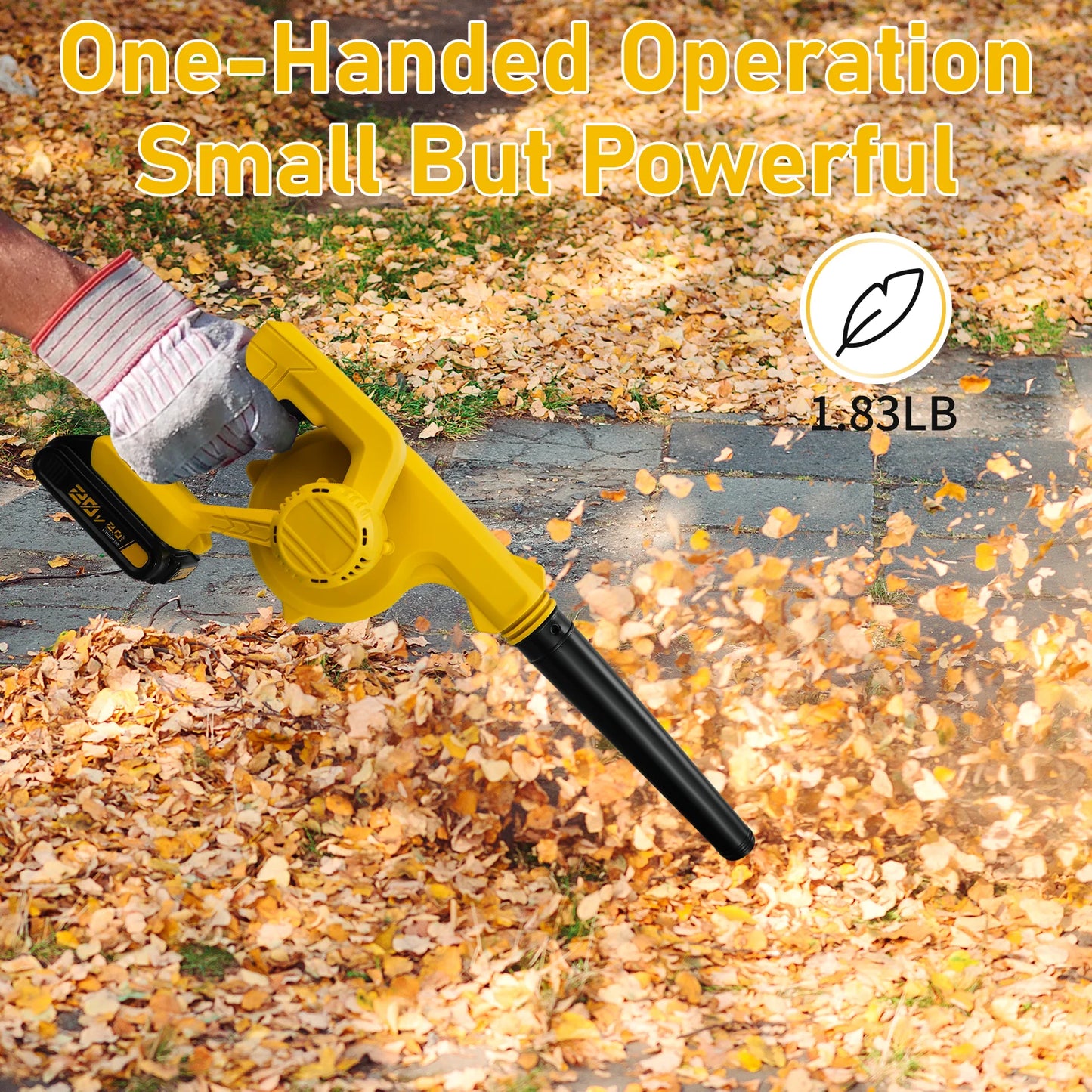 Cordless Leaf Blower for Dewalt 20V Battery Electric Jobsite