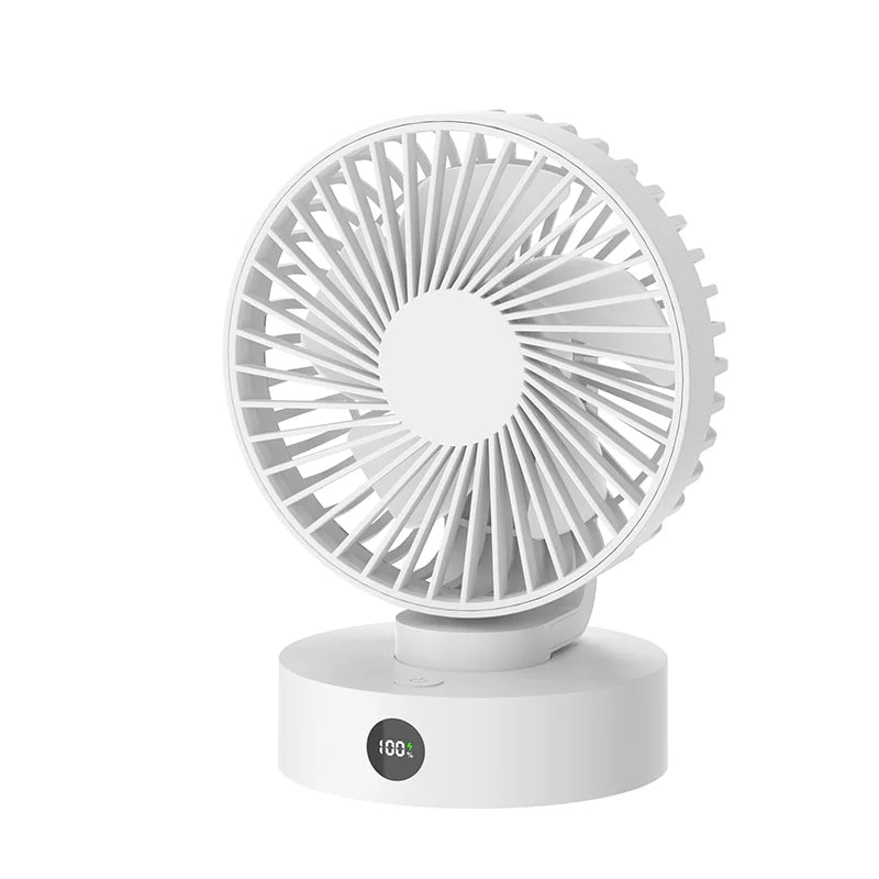 Small Desk Fan Portable USB Rechargeable