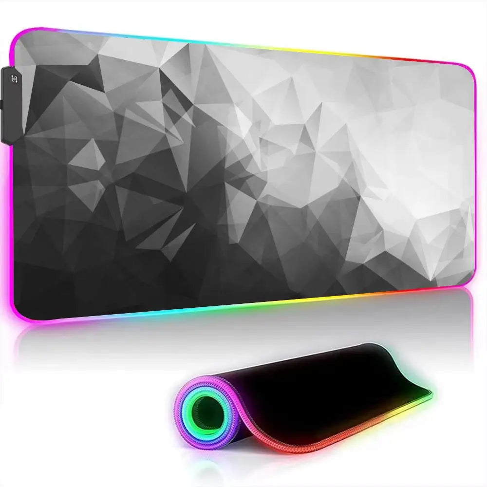 Large RGB Mouse Pad Diamond grid Gaming MousePad Gamer A