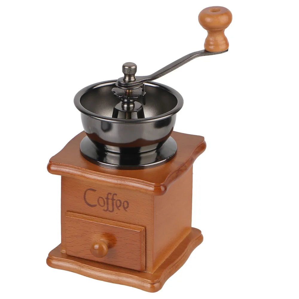 Wooden Mini Retro Style Manual Coffee Bean Grinder