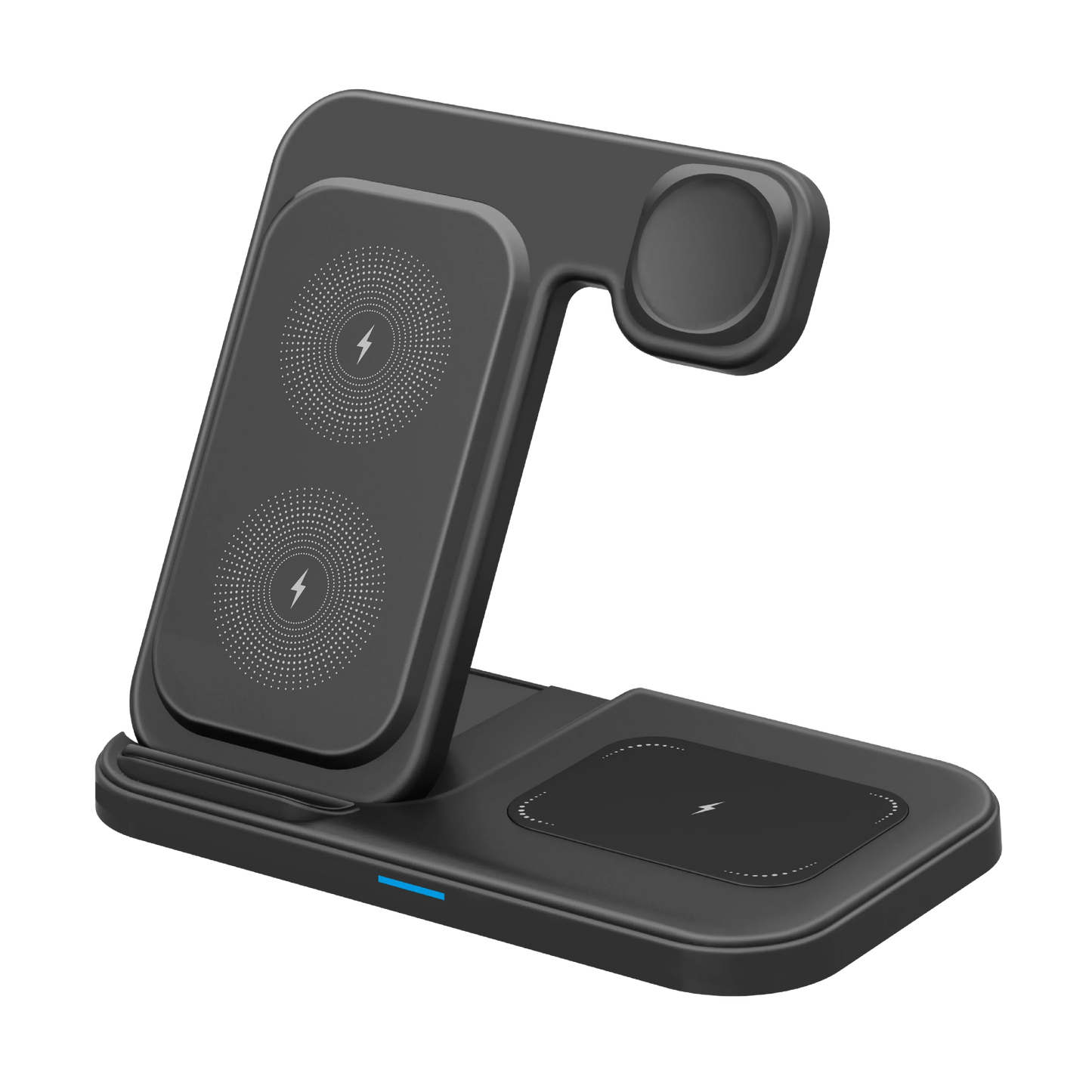 3 in 1 Wireless Charger Pad Stand Folding Fast Charging