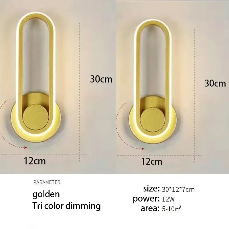 Modern Rotatable LED Wall Light For Aisle Stair Bedroom