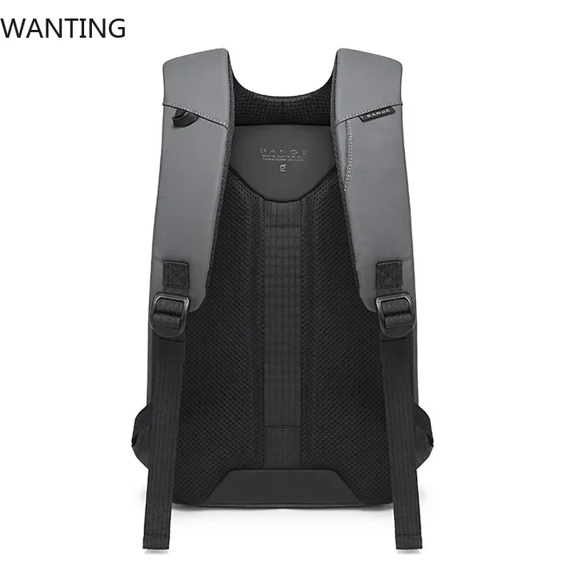 BANGE New Men Anti Theft Waterproof Laptop Backpack