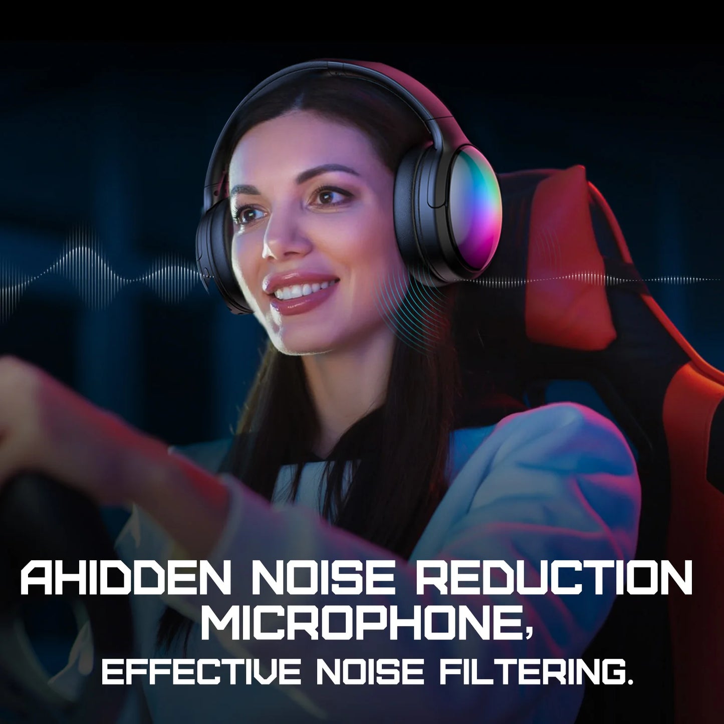 OINKUMA B3 Wireless Headphone with RGB Light Dual Mode