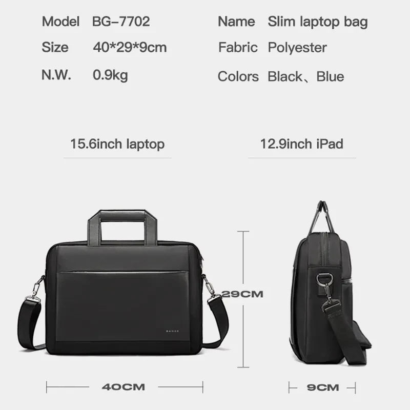 Bange 15.6 Laptop Bag Briefcase for Men Retro Travel