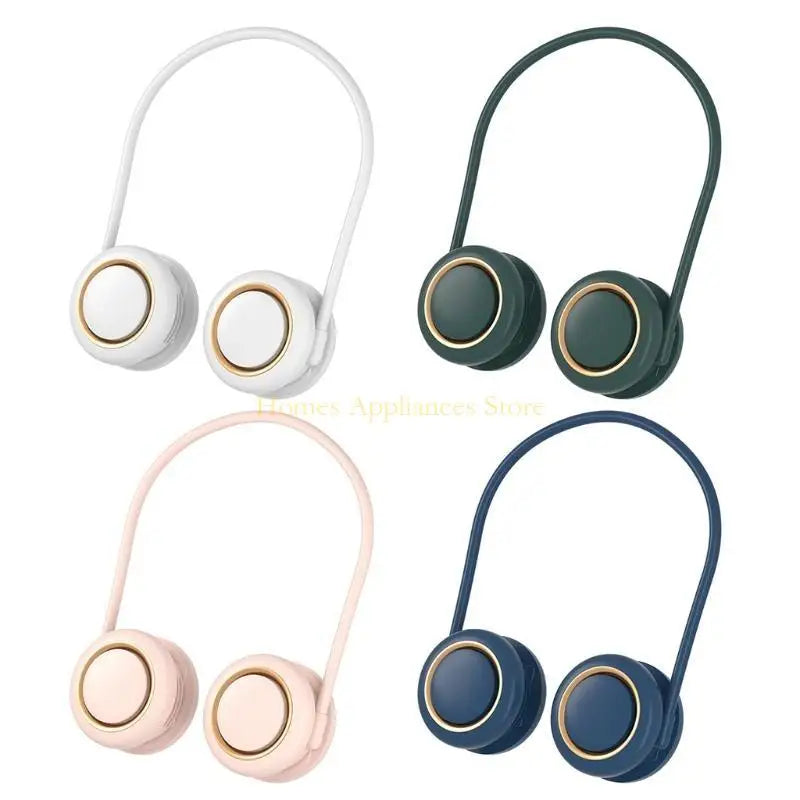 D0AB Portable Hanging Neck Fan Wearable USB Fan