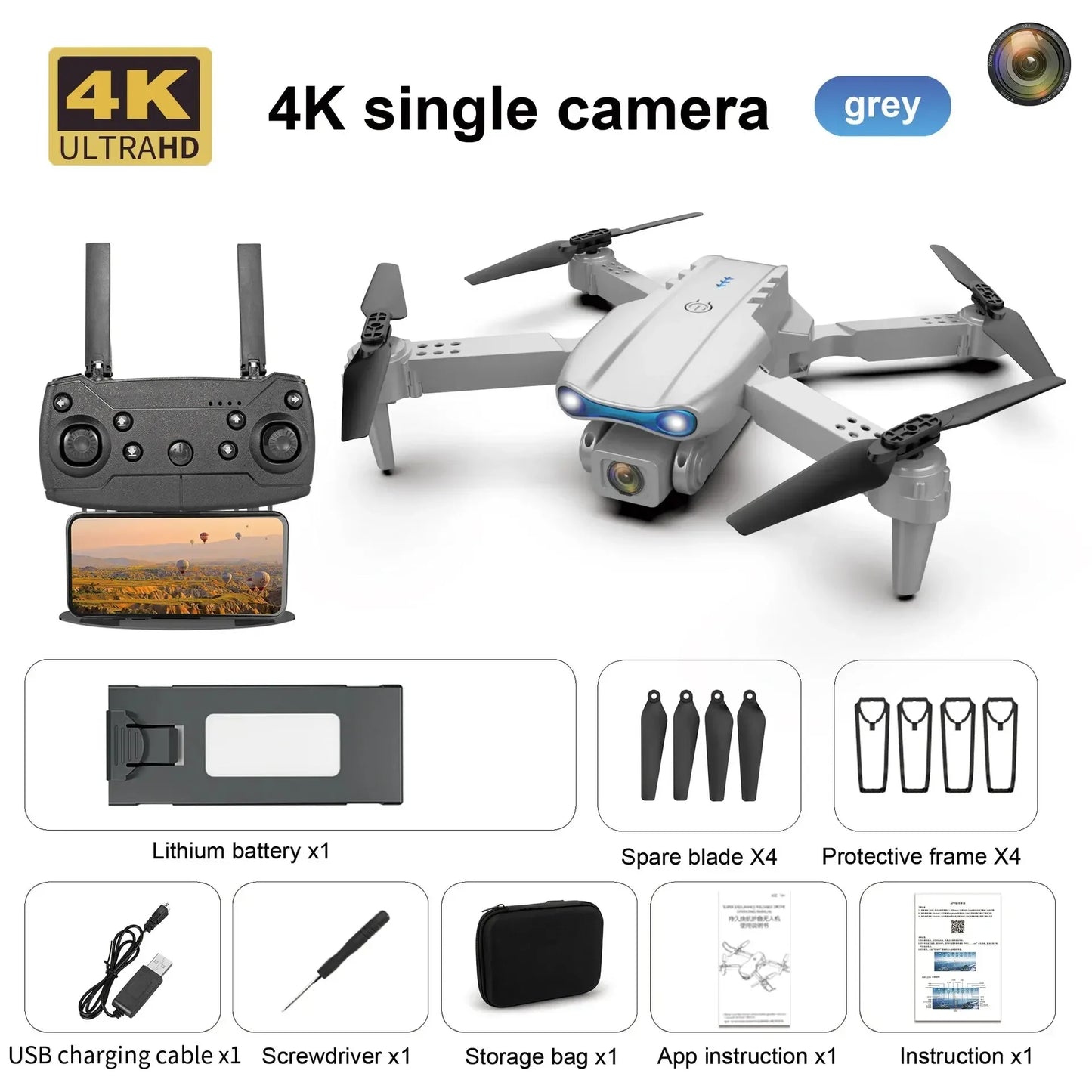 Professional Mini Drone E99 HD 4k Camera Foldable WIFI
