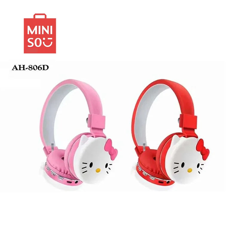 AH-806D Hello Kitty Cute Bluetooth Earphones Wireless Earphones