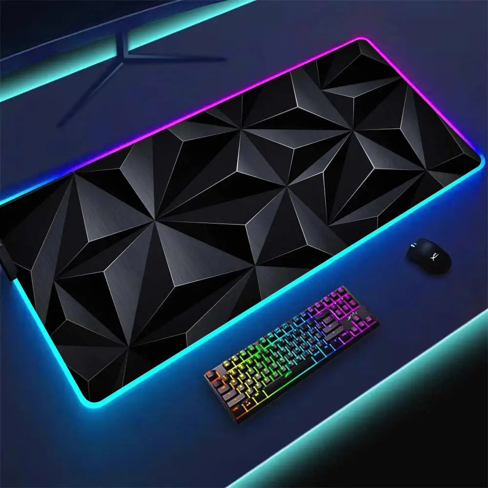 Large RGB Mouse Pad Diamond grid Gaming MousePad Gamer A