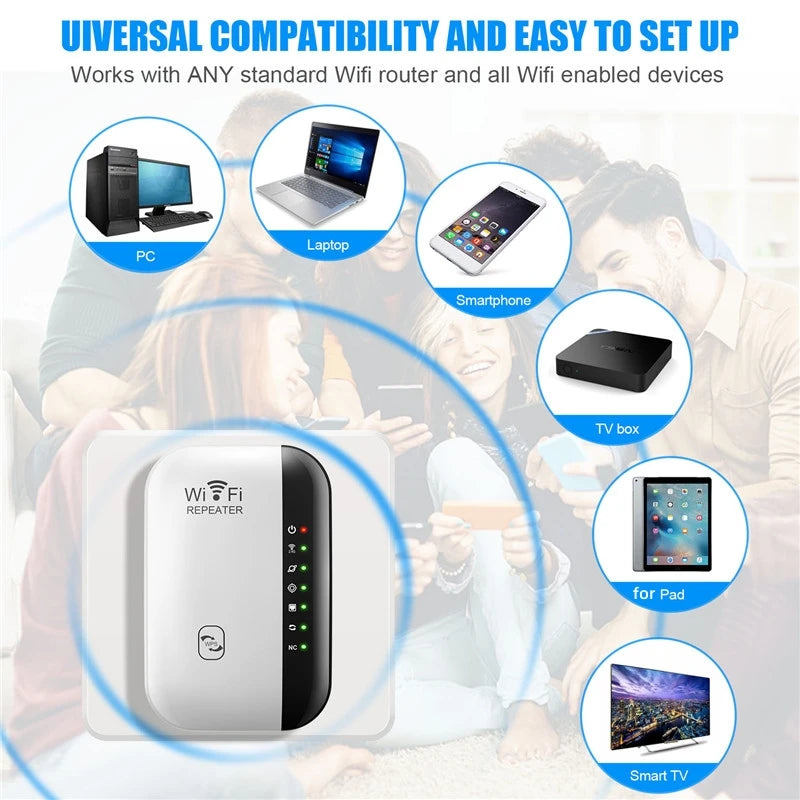 300Mbps Wireless WIFI Repeater 2.4G Router Wifi Range