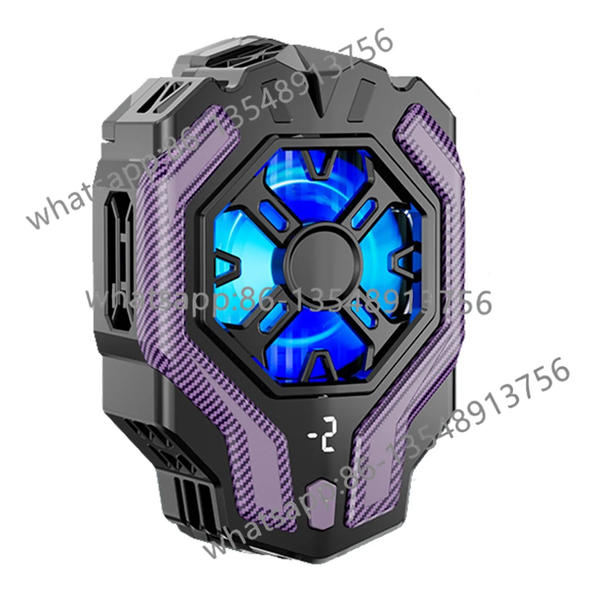 F18 digital display mobile phone cooling fan radiator backlash game cooler