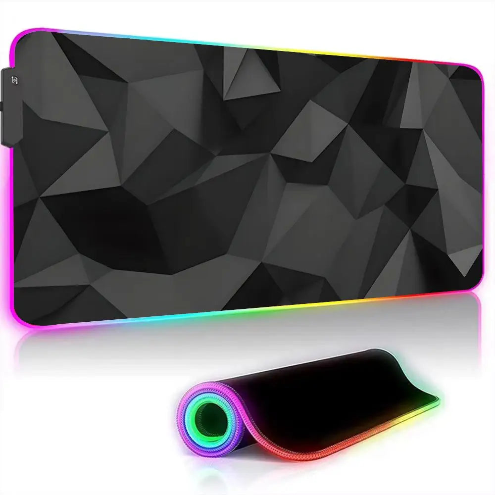Large RGB Mouse Pad Diamond grid Gaming MousePad Gamer A