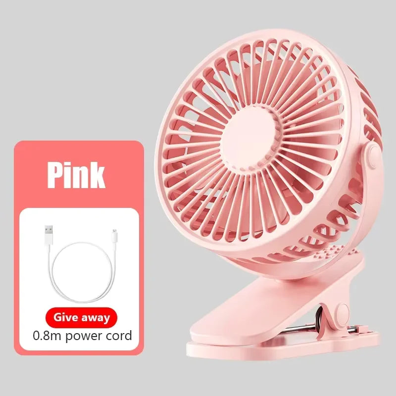 Baby Stroller Fan Summer Cooling Fan Angle Adjustable