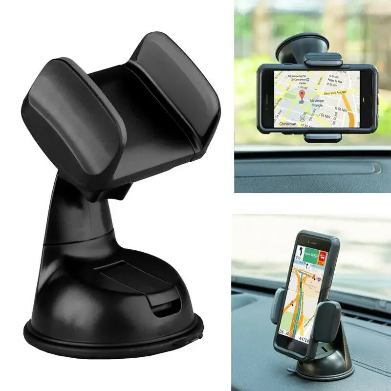 360° Car Phone Mount - Wide View, Flexible Long Arm