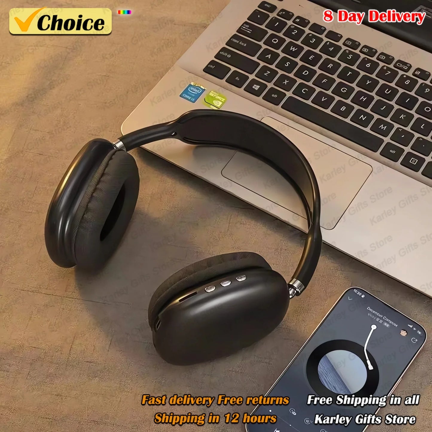 P9 Wireless Bluetooth Earphones Headphones