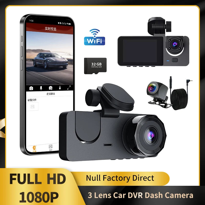 Camera 1080P DashCam WIFI Loop Recording