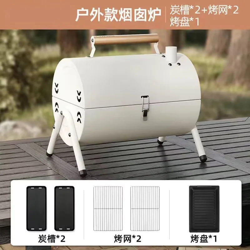 Folding Barbecue Camping Chimney Stainless Steel
