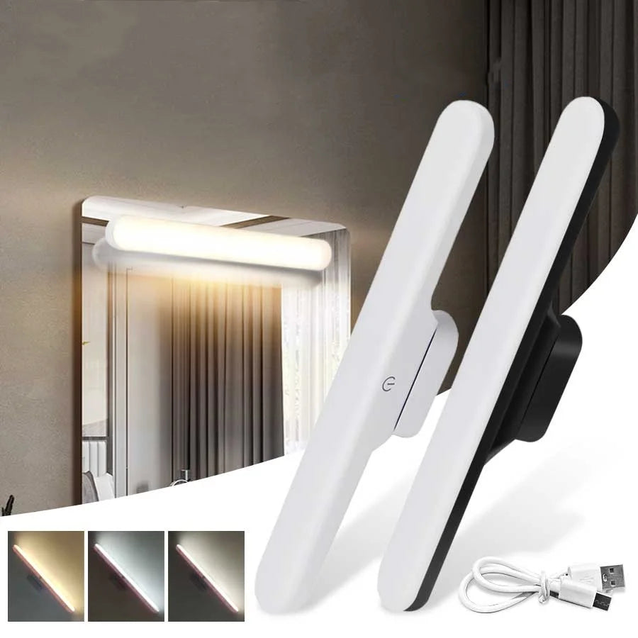 Magnetic Touch Night Light LED Mirror Front Makeup