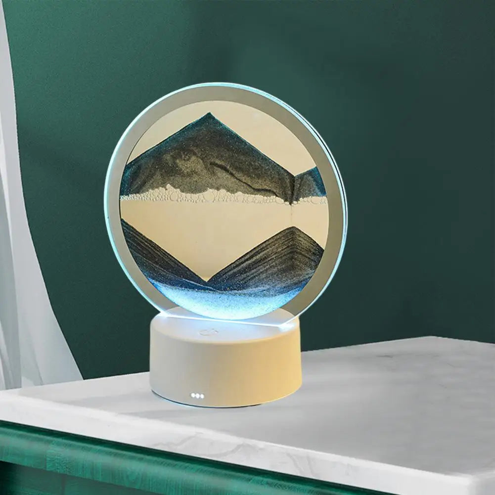 3d Sand Art Lamp Artistic Hourglass Decor
