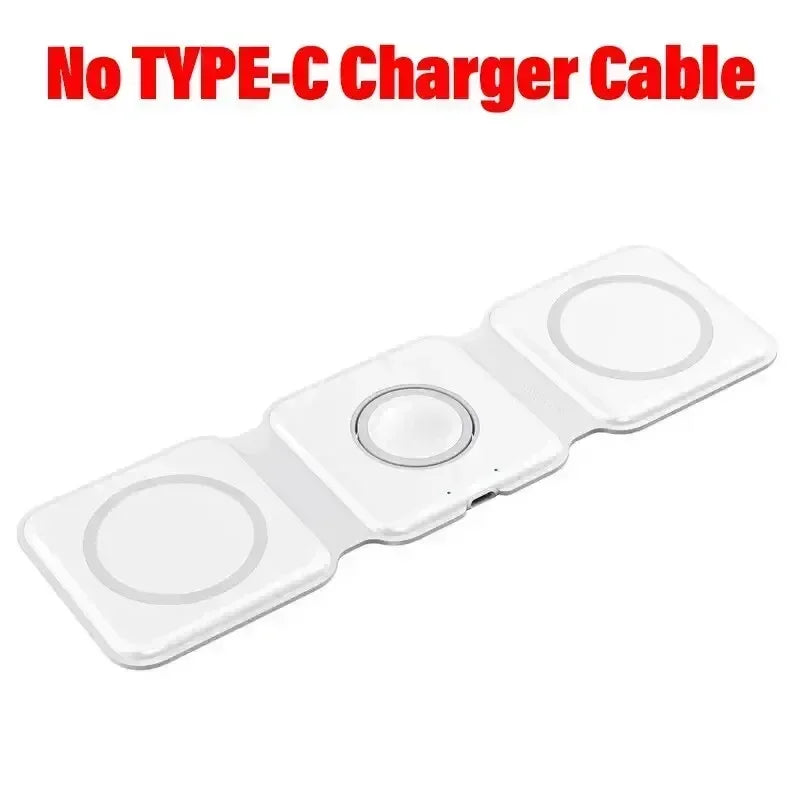 3 in 1 Magnetic Wireless Charger Dock Stand