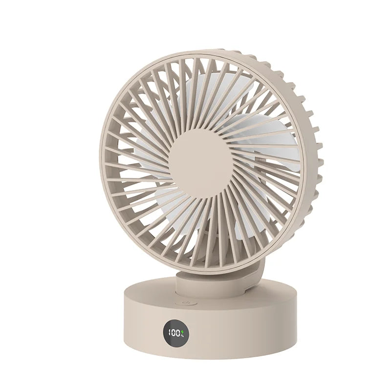 Small Desk Fan Portable USB Rechargeable