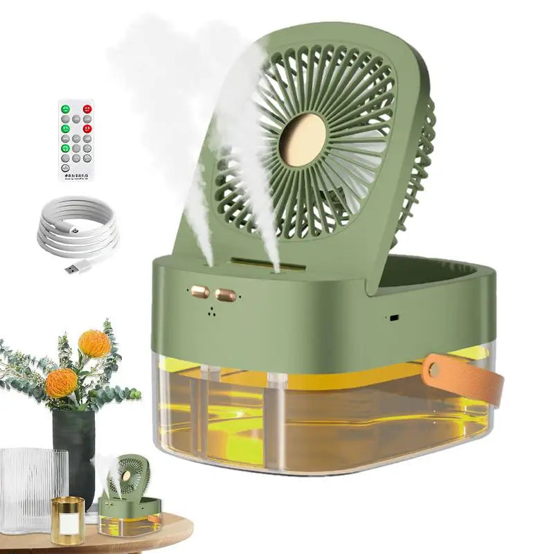 Mini Spray Water Mist Fan Table Misting Water Fan