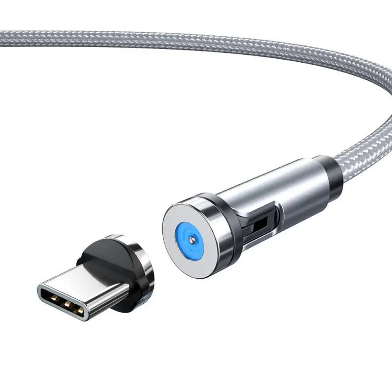 540 Rotate Magnetic Micro USB Type C Mobile phone cable