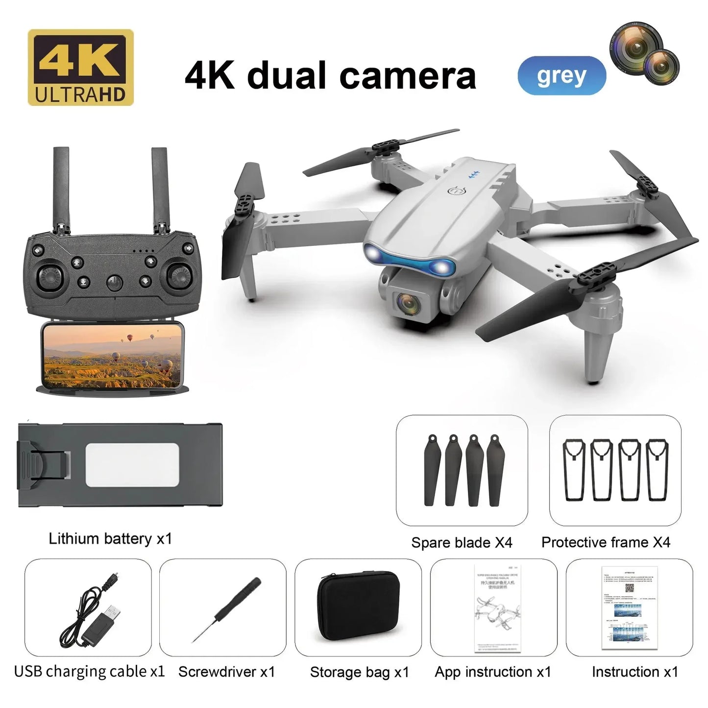 Professional Mini Drone E99 HD 4k Camera Foldable WIFI