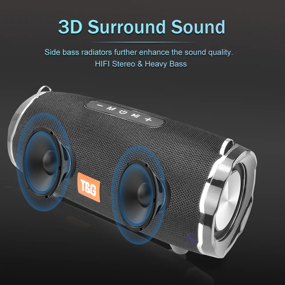 High Power Wireless Portable Speaker Waterproof Column