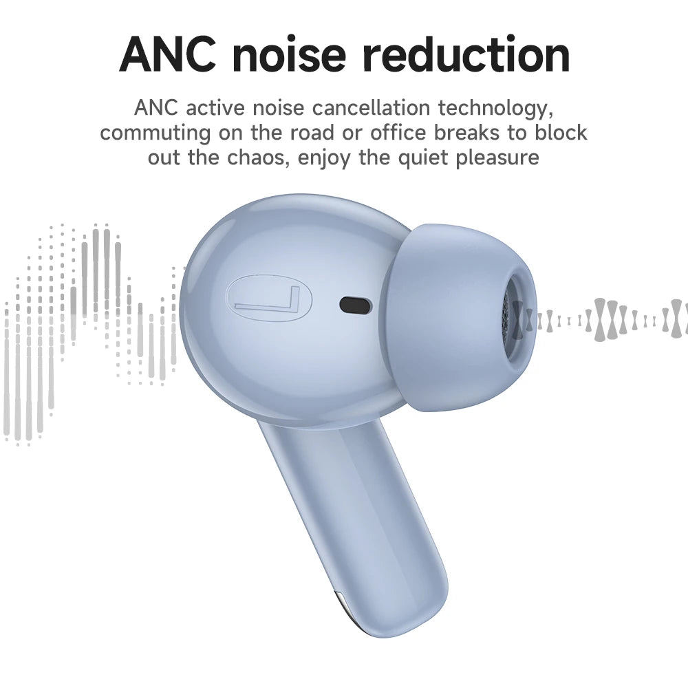 HOCO Wireless ANC+ENC Noise Reduction Earphone Smart Touch Screen