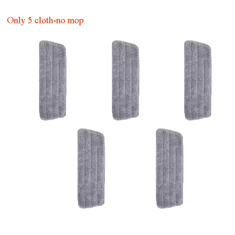 New Spray Mop Broom Set with Reusable Microfiber Pads Rotating D