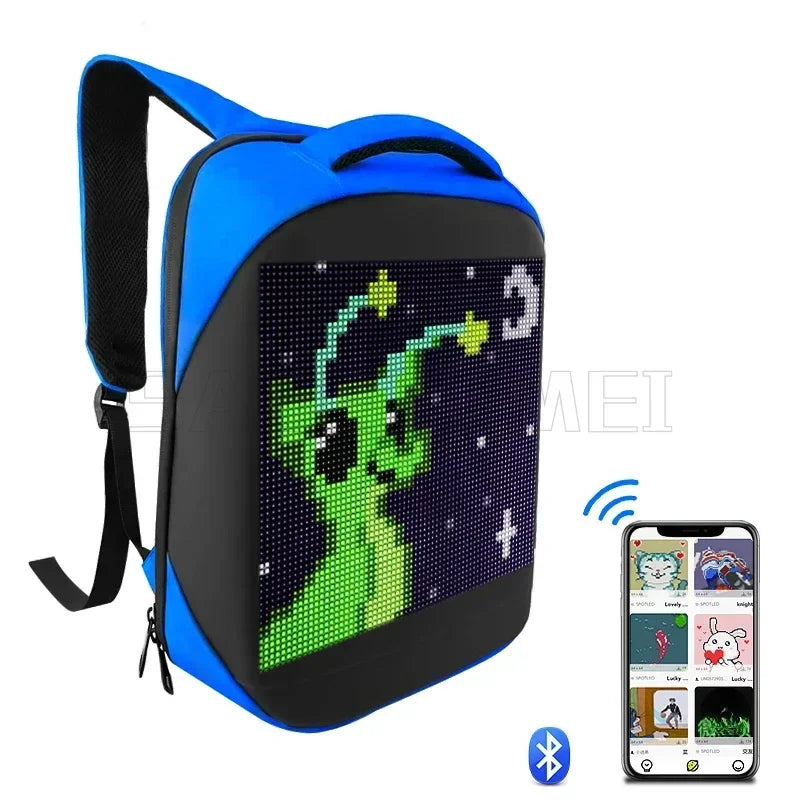 Motorcycle Bags Smart Led Pixel APP Display Screen