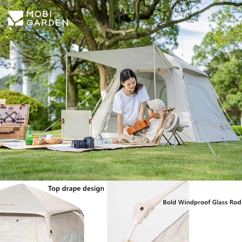 MOBI GARDEN Camping Automatic Tent 3-4 Person