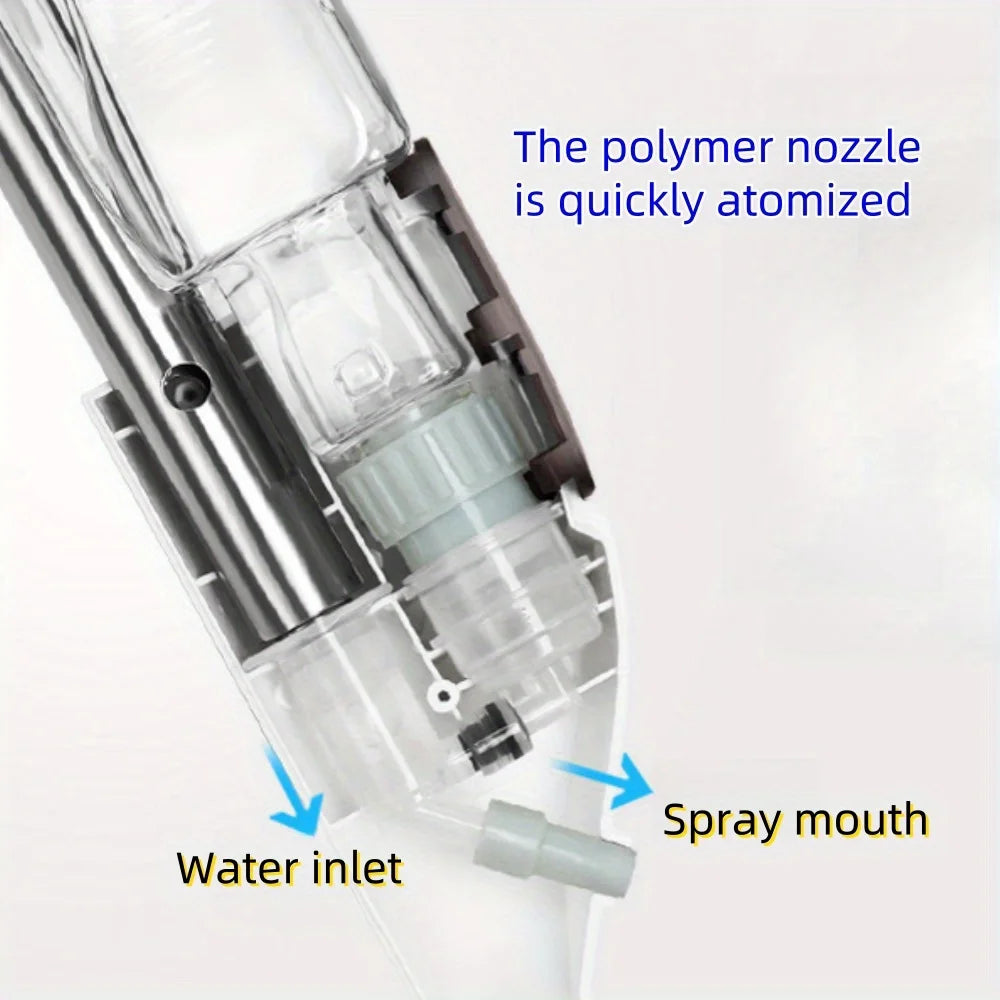 New Spray Mop Broom Set with Reusable Microfiber Pads Rotating D