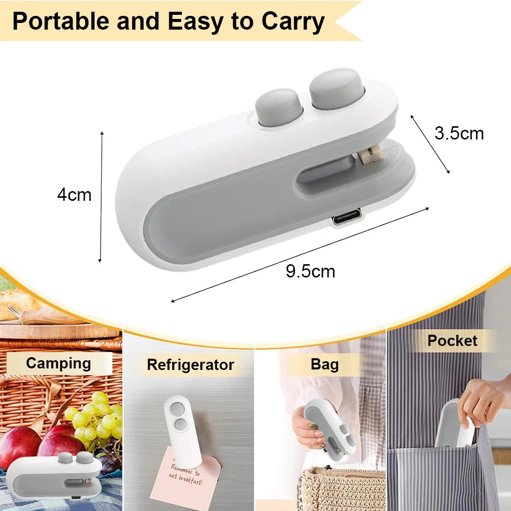 Mini Plastic Bag Sealer Rechargeable