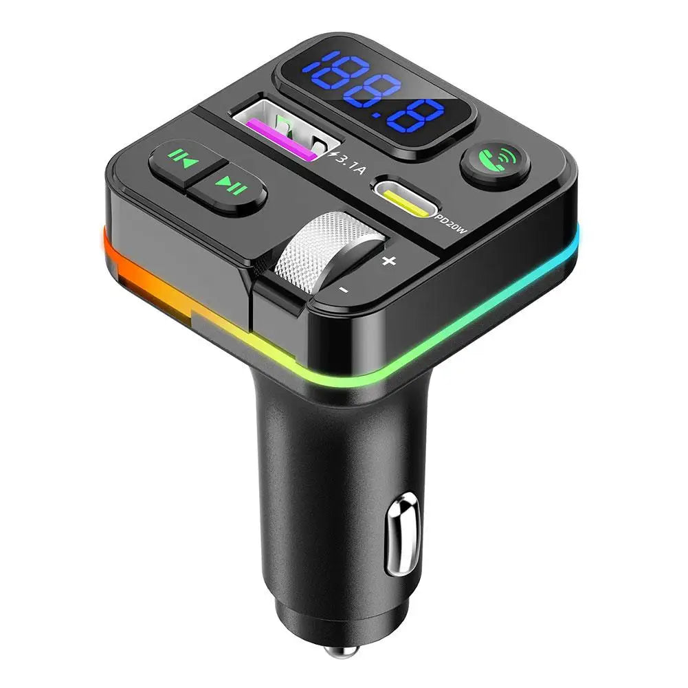 Car Adapter FM Transmitter For Car PD&QC3.0 Car MP3 Charger