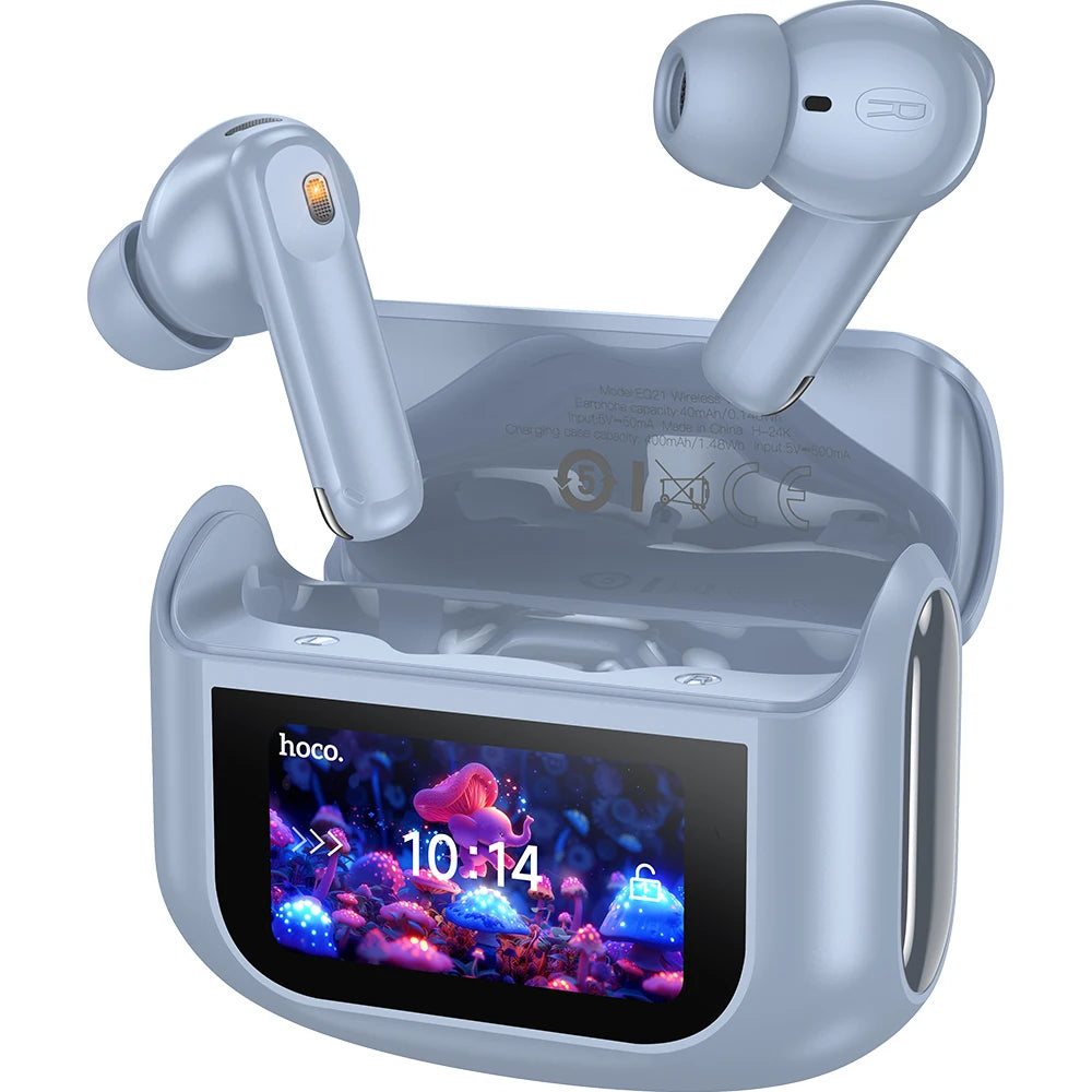 HOCO Wireless ANC+ENC Noise Reduction Earphone Smart Touch Screen