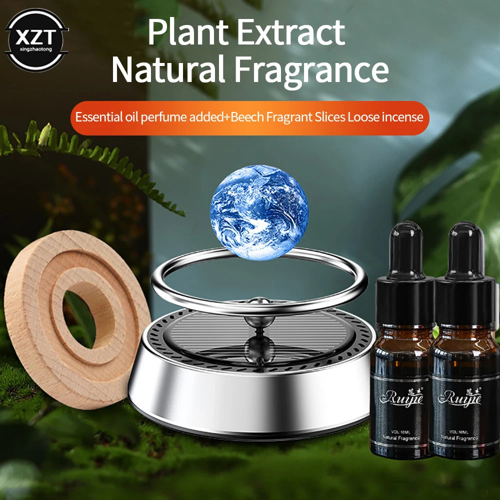 1Pcs Solar Car Aromatherapy Vehicle Perfume Air Freshener