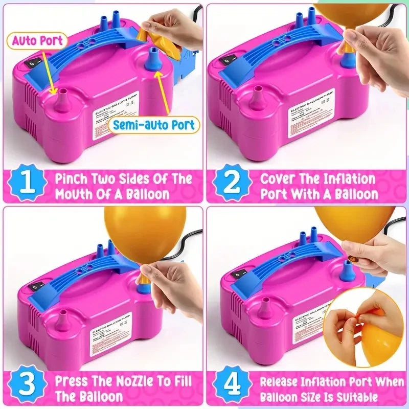 Electric balloon pump balloon blowing machine air pump