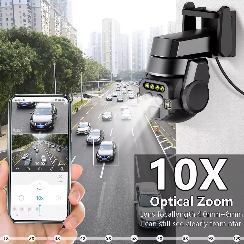 Carecam 8MP 4K 10X Zoom HD Video Surveillance Camera