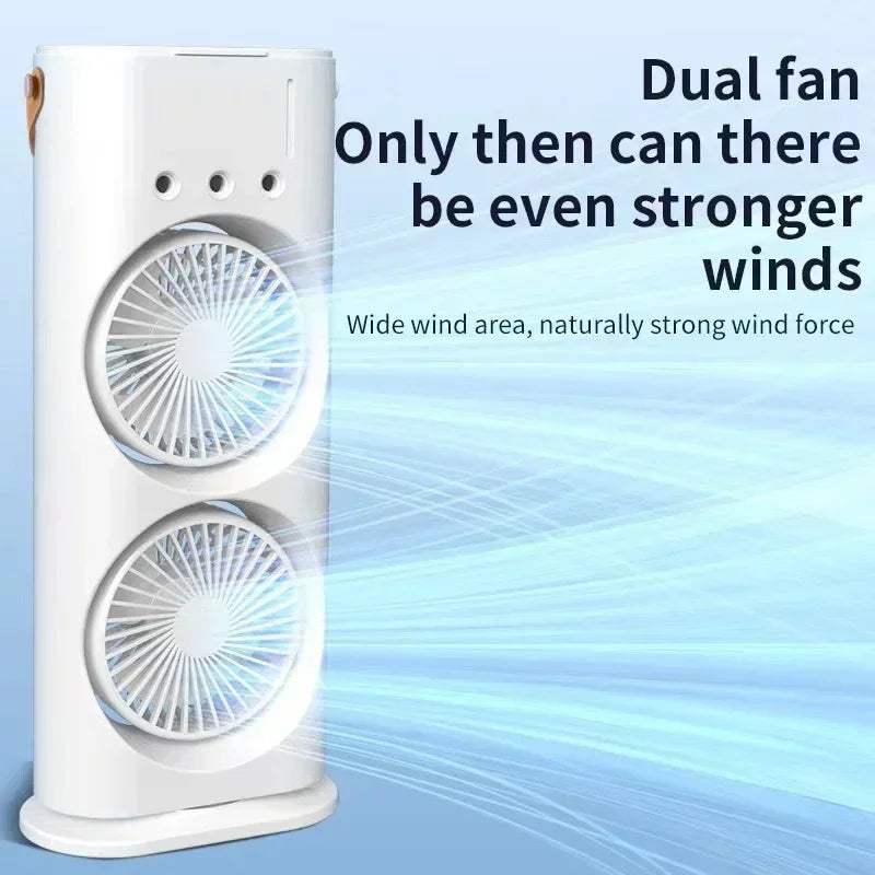 Electric Fan with Spray Cooling, Portable Air Conditioner