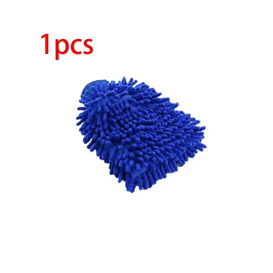 1/2PCS Chenille Plush Gloves for Car Cleaning