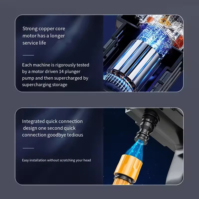 High Pressure Car Washing Machine Wireless Electric Car Washer