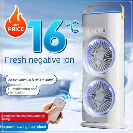 Electric Fan with Spray Cooling, Portable Air Conditioner