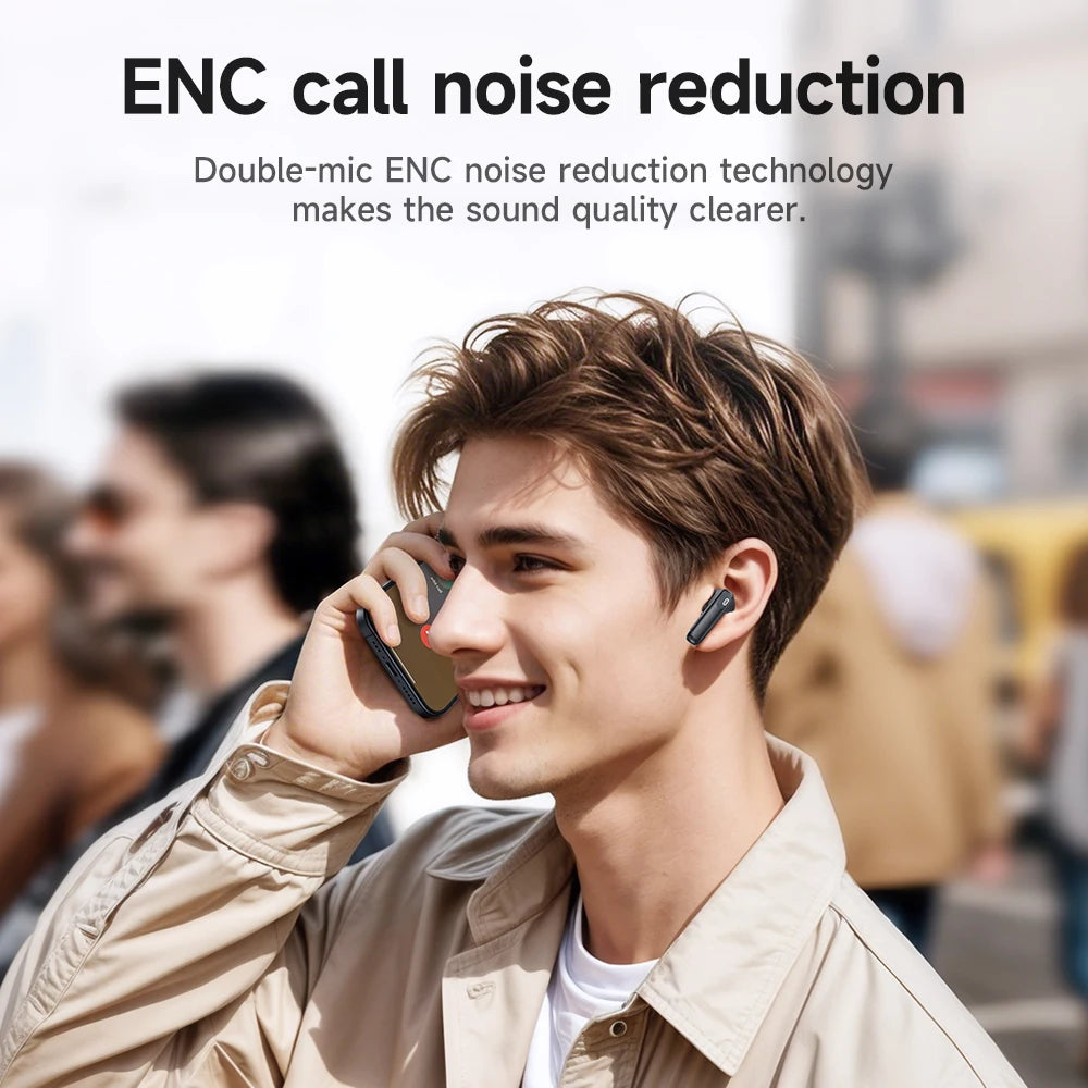 HOCO Wireless ANC+ENC Noise Reduction Earphone Smart Touch Screen