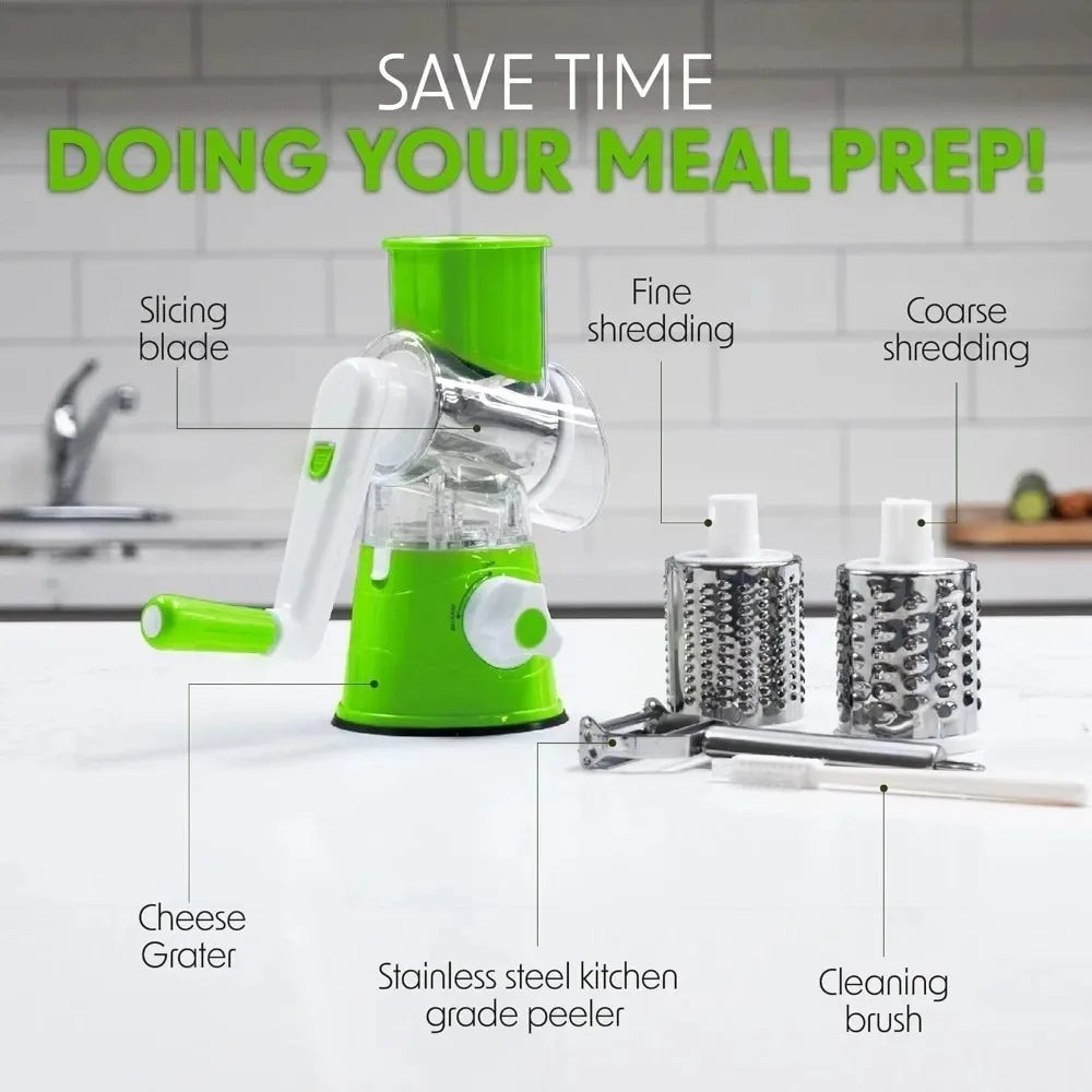 Rotary Vegetable Cutter Kitchen Shredder with Handle