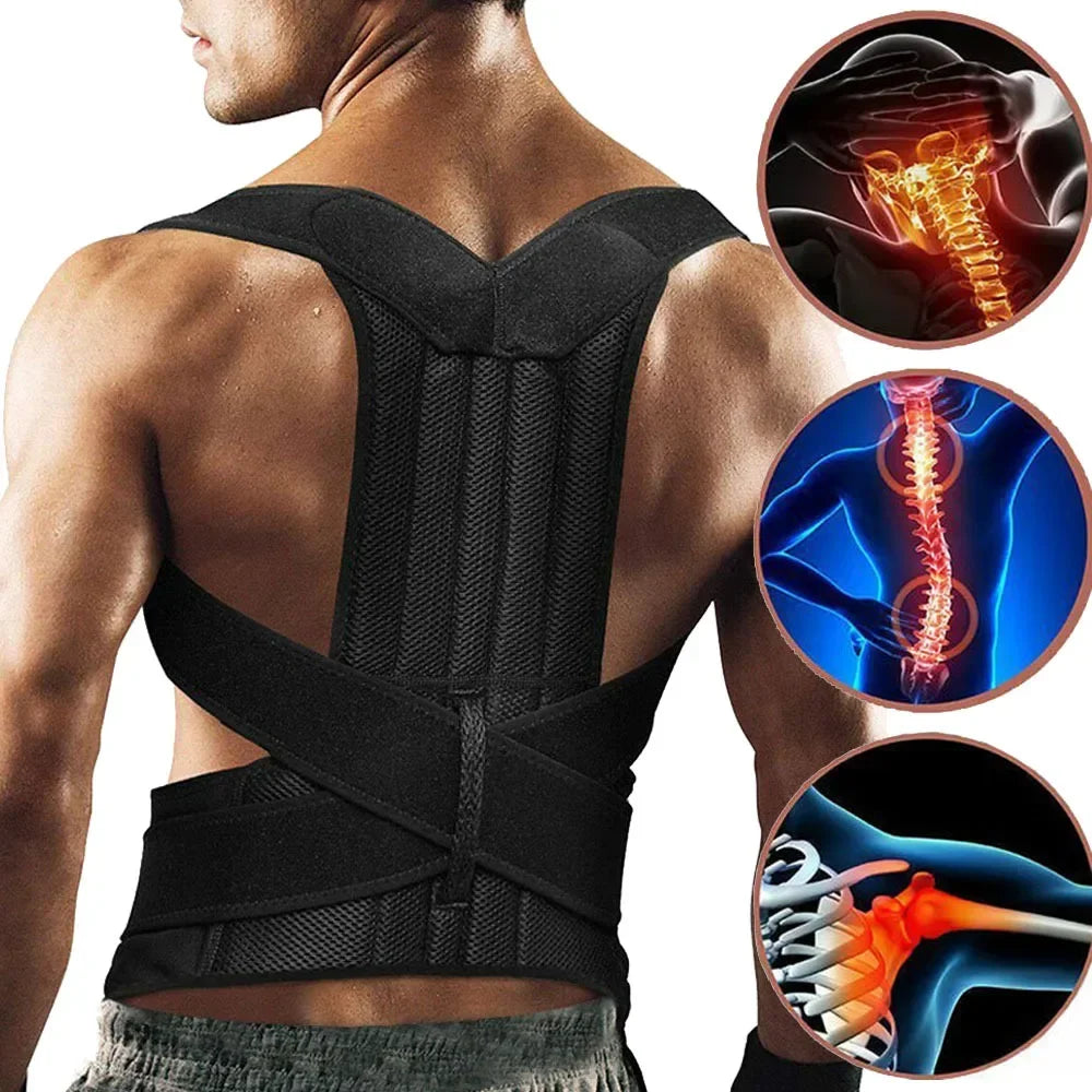 Back Support Posture Corrector Belt Adjustable Shoulder