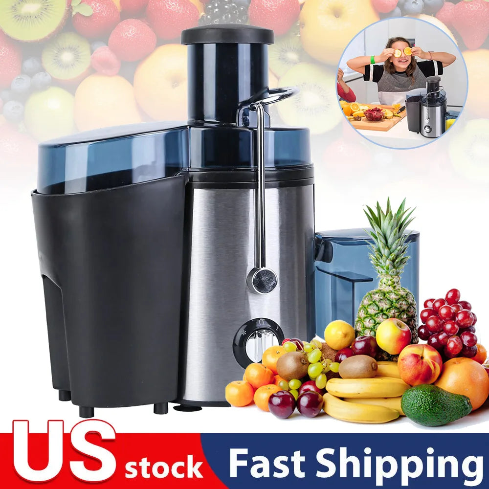 800w Stainless Steel Juicer Centrifugal Household Large Caliber