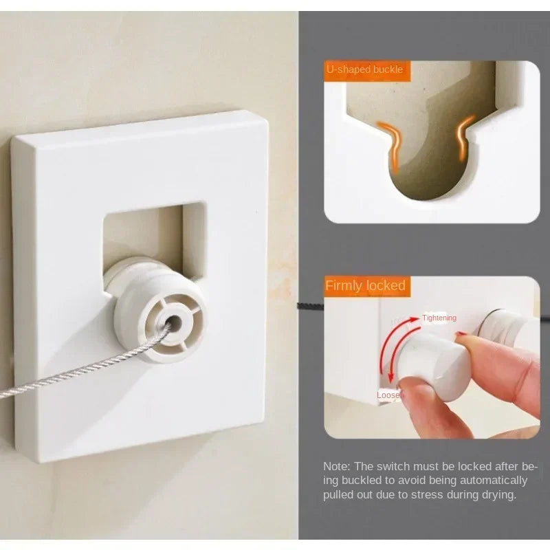 Retractable Clothesline Stainless Seel Pull-Out Clothes-Drying Machine