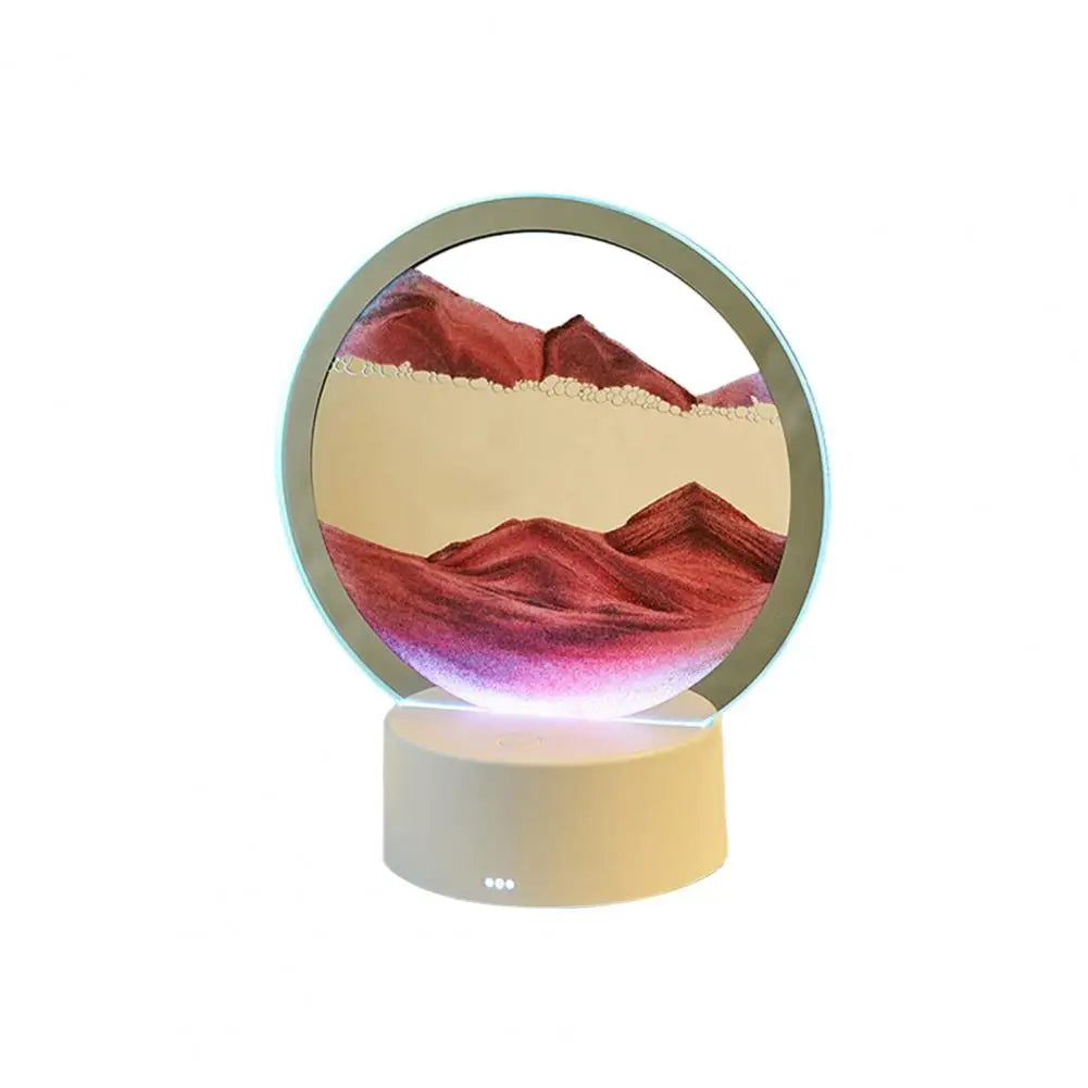 3d Sand Art Lamp Artistic Hourglass Decor